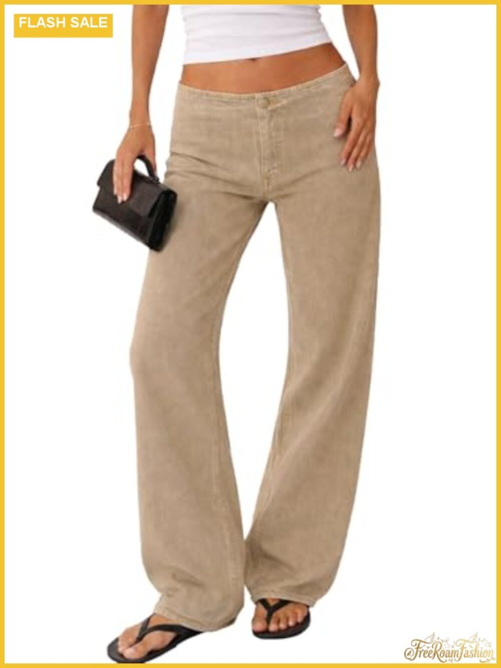 Wide Leg Baggy Jeans Low Rise Y2K Denim Pants Women's